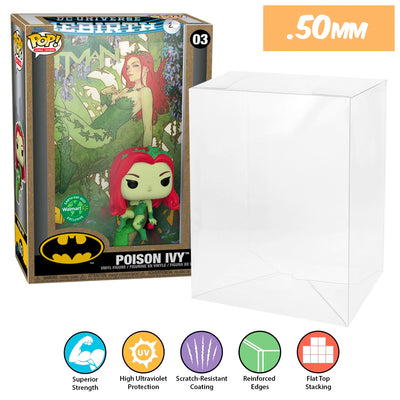 dc batman poison ivy rebirth pop comic covers best funko pop protectors thick strong uv scratch flat top stack vinyl display geek plastic shield vaulted eco armor fits collect protect display case kollector protector