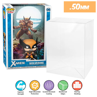 marvel x-men wolverine pop comic covers best funko pop protectors thick strong uv scratch flat top stack vinyl display geek plastic shield vaulted eco armor fits collect protect display case kollector protector