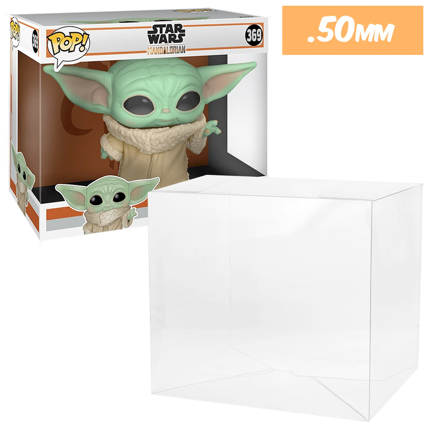 star wars the child wide 10 inch best funko pop protectors thick strong uv scratch flat top stack vinyl display geek plastic shield vaulted eco armor fits collect protect display case kollector protector