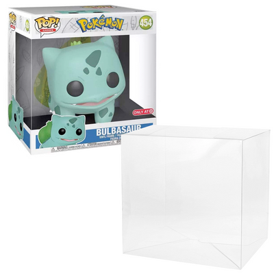 pokemon bulbasaur wide 10 inch best funko pop protectors thick strong uv scratch flat top stack vinyl display geek plastic shield vaulted eco armor fits collect protect display case kollector protector
