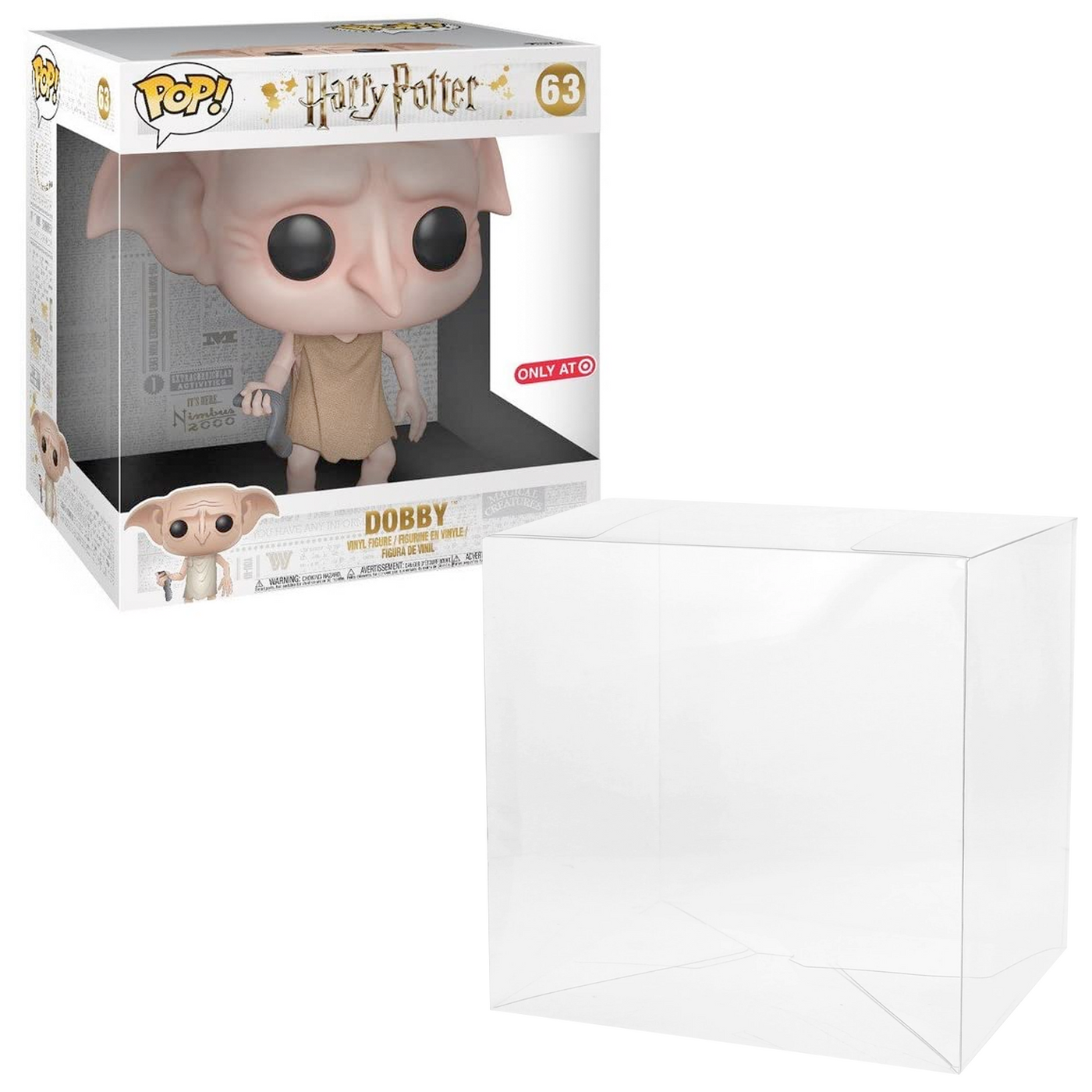 dobby wide 10 inch best funko pop protectors thick strong uv scratch flat top stack vinyl display geek plastic shield vaulted eco armor fits collect protect display case kollector protector