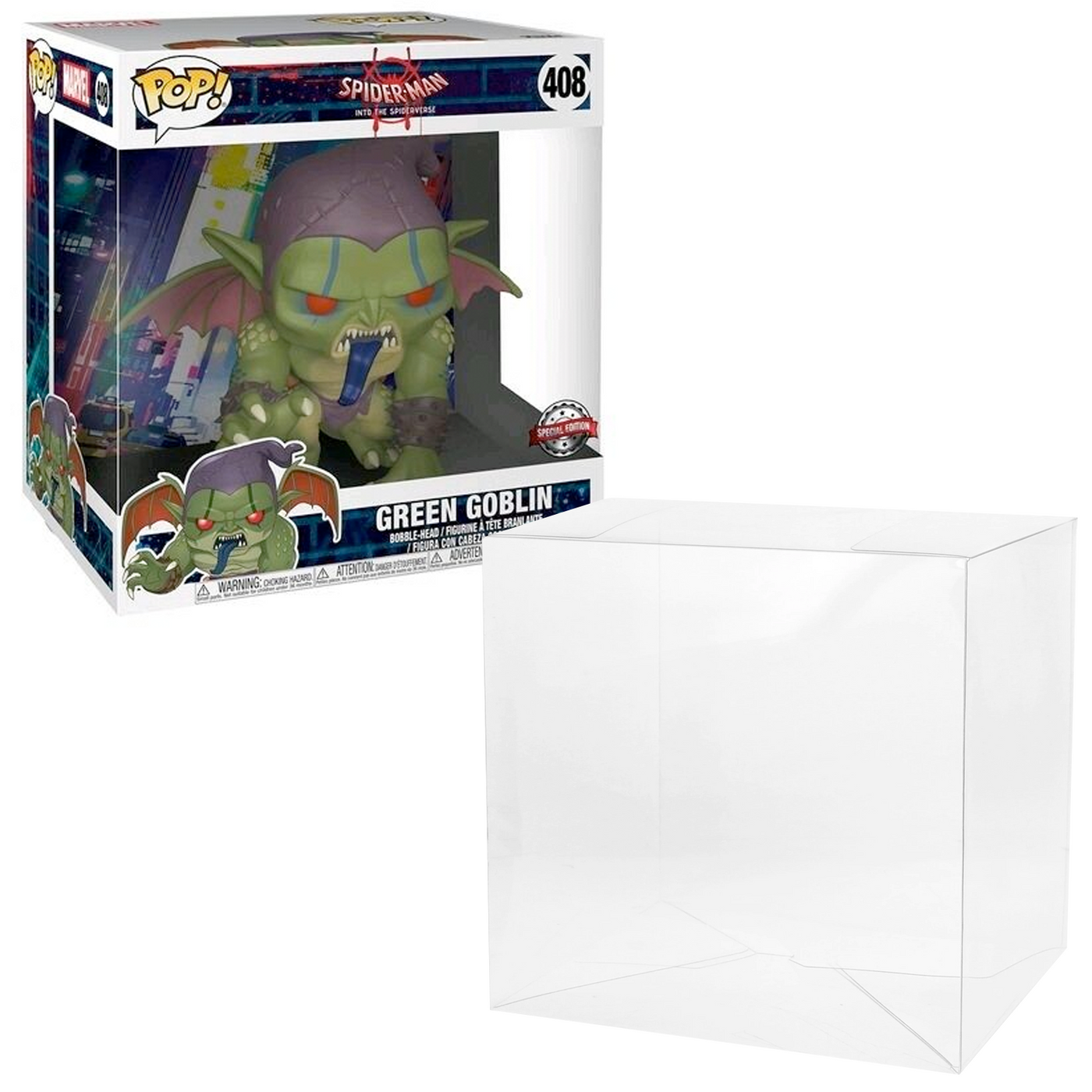 green goblin wide 10 inch best funko pop protectors thick strong uv scratch flat top stack vinyl display geek plastic shield vaulted eco armor fits collect protect display case kollector protector