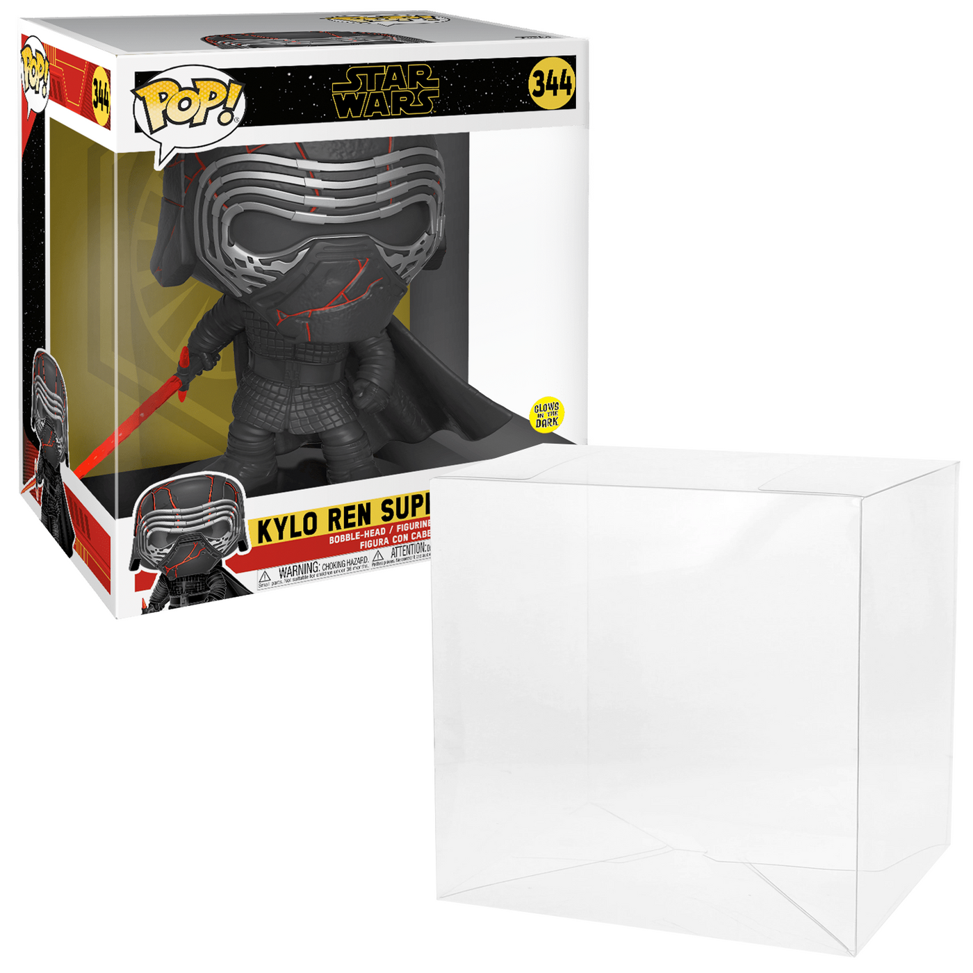 star wars kylo ren wide 10 inch best funko pop protectors thick strong uv scratch flat top stack vinyl display geek plastic shield vaulted eco armor fits collect protect display case kollector protector