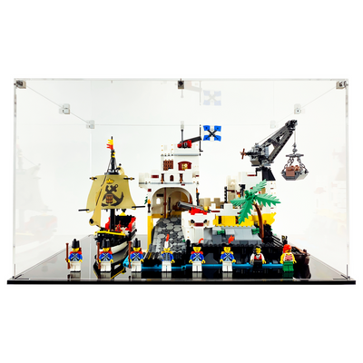 Display Geek Flying Box 3mm Thick Custom Acrylic Display Case for LEGO 10320 Eldorado Fortress (12h x 20w x 16d)