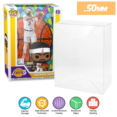 13 nba anthony davis pop trading cards panini prizm best funko pop protectors thick strong uv scratch flat top stack vinyl display geek plastic shield vaulted eco armor fits collect protect display case kollector protector