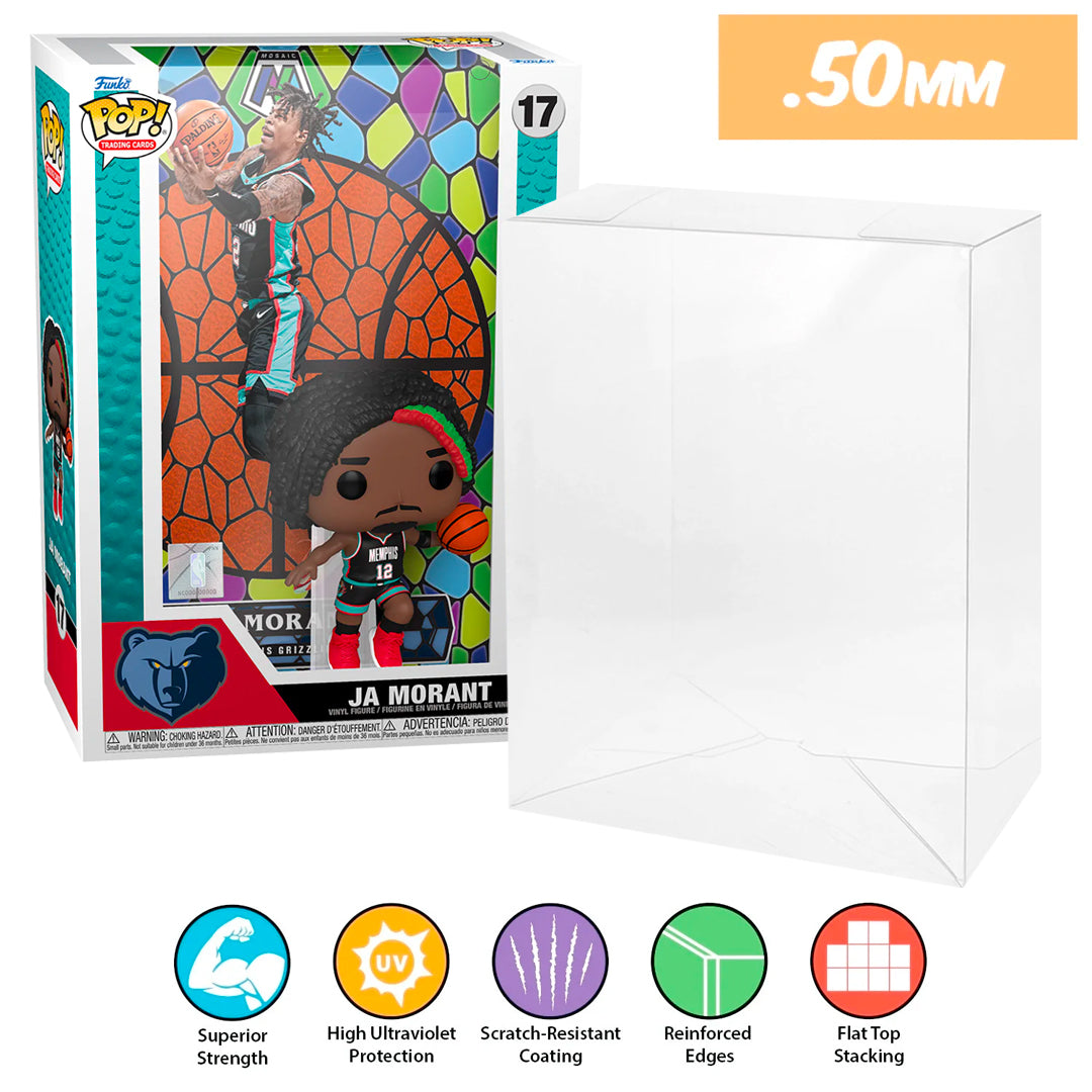 17 nba ja morant pop trading cards panini prizm best funko pop protectors thick strong uv scratch flat top stack vinyl display geek plastic shield vaulted eco armor fits collect protect display case kollector protector