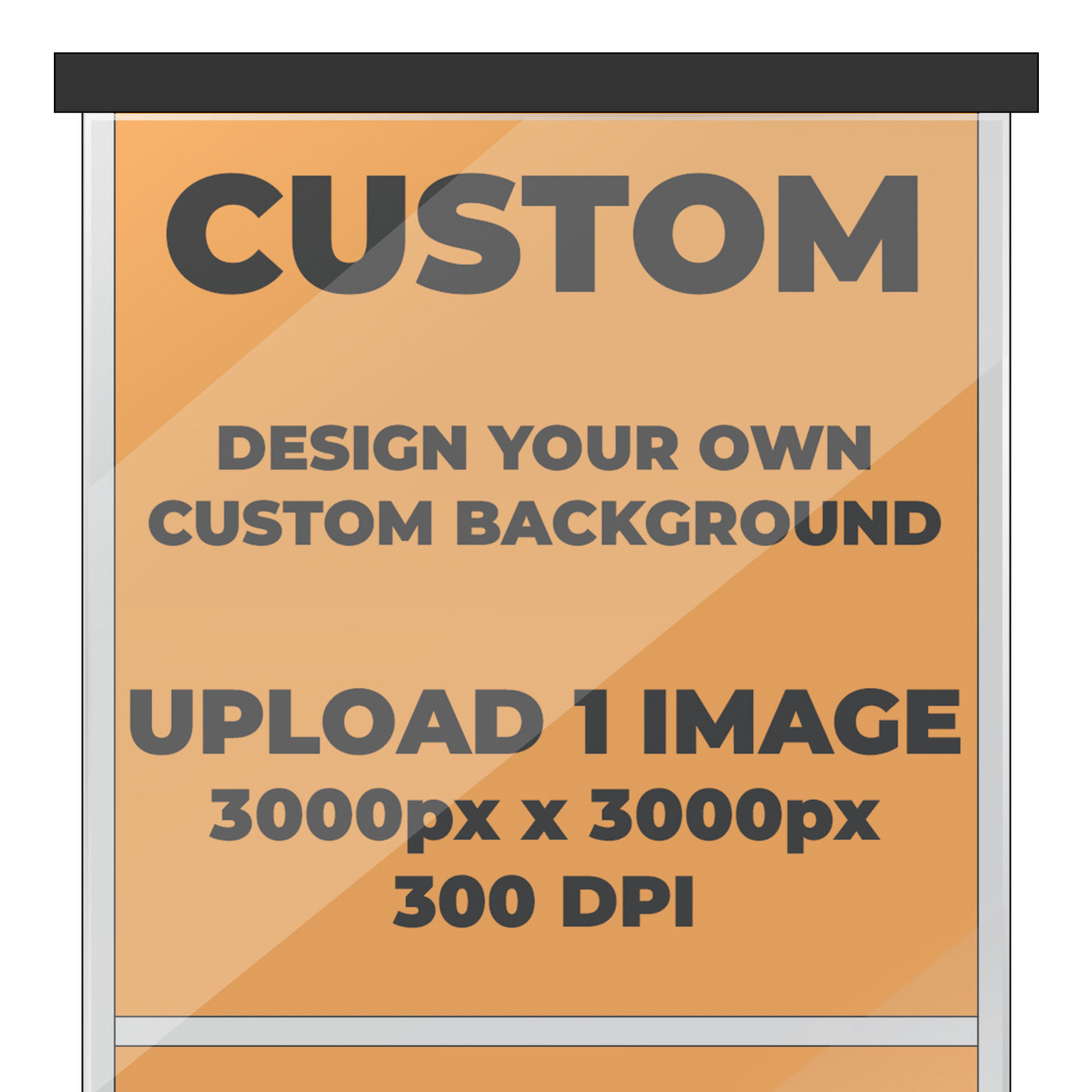 CUSTOM (Upload your own) Themed Background Decals for IKEA Detolf Displays