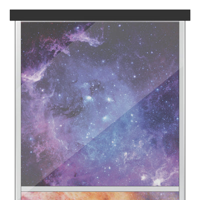 Galaxy Purple Themed Background Decals for IKEA Detolf Displays