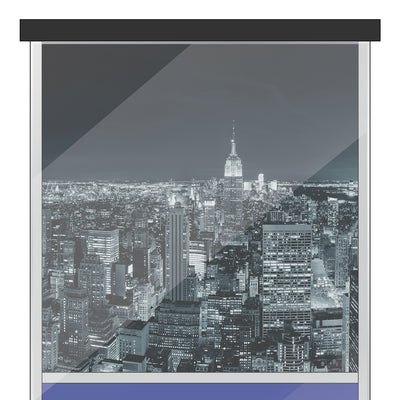 New York City Themed Background Decals for IKEA Detolf Displays
