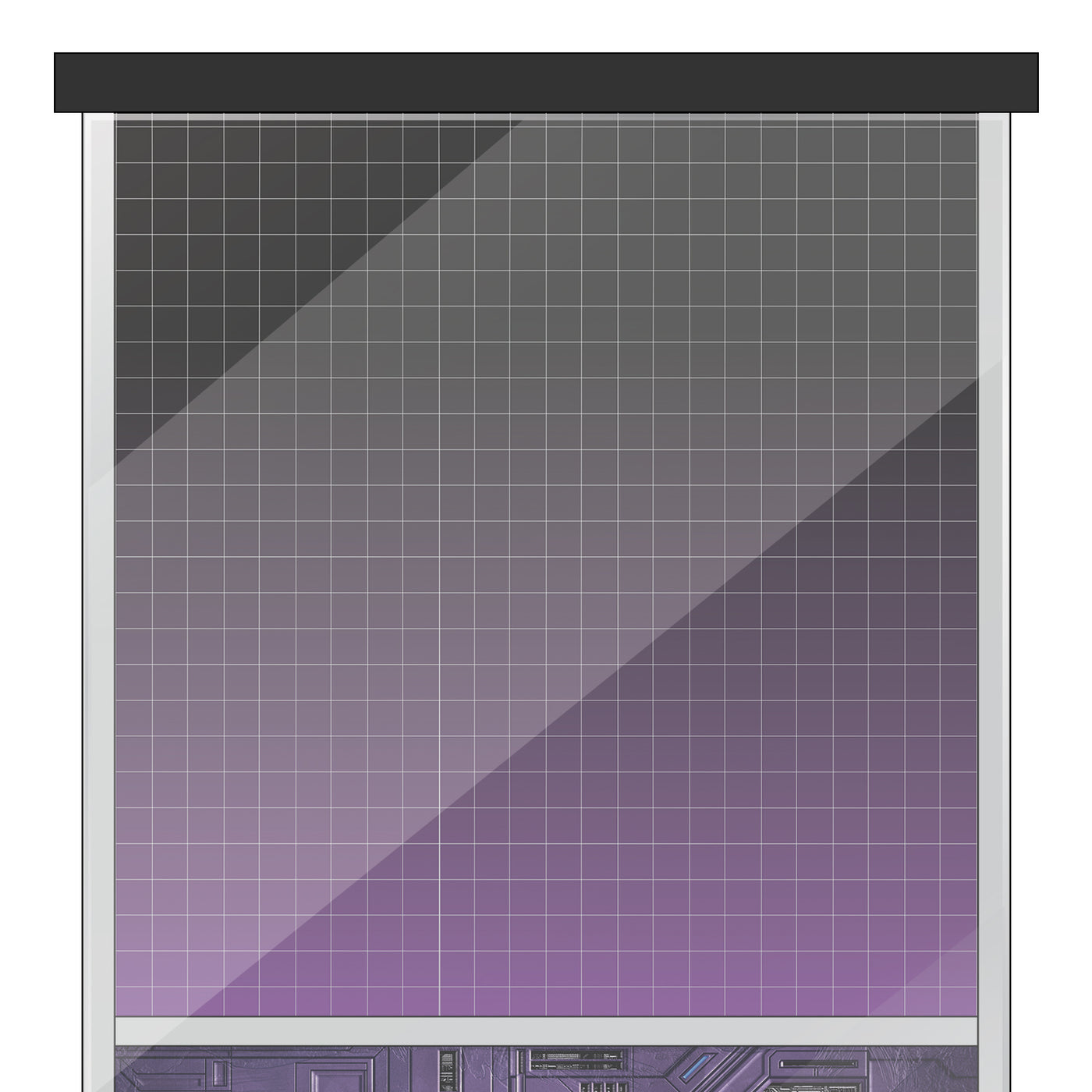 Transformers Grid Themed Background Decals for IKEA Detolf Displays