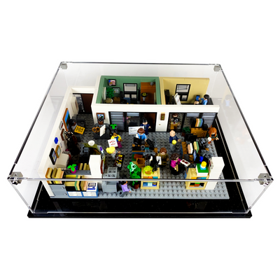 LEGO 21336 - 3mm thick Custom Acrylic Display Case for The Office (4h x 14w x 12d) by Display Geek Flying Box 3mm thick dust and dirt protection