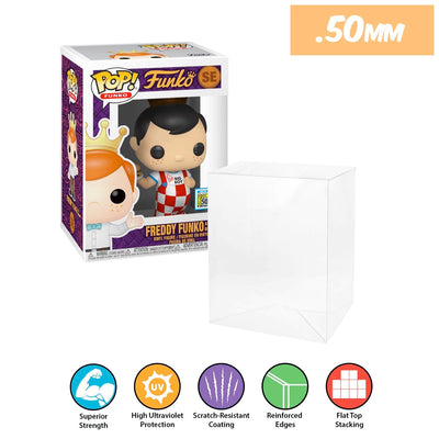 display geek best funko pop protectors thick strong uv scratch flat top stack vinyl   4 inch standard   plastic shield vaulted eco armor fits collect protect display case kollector protector