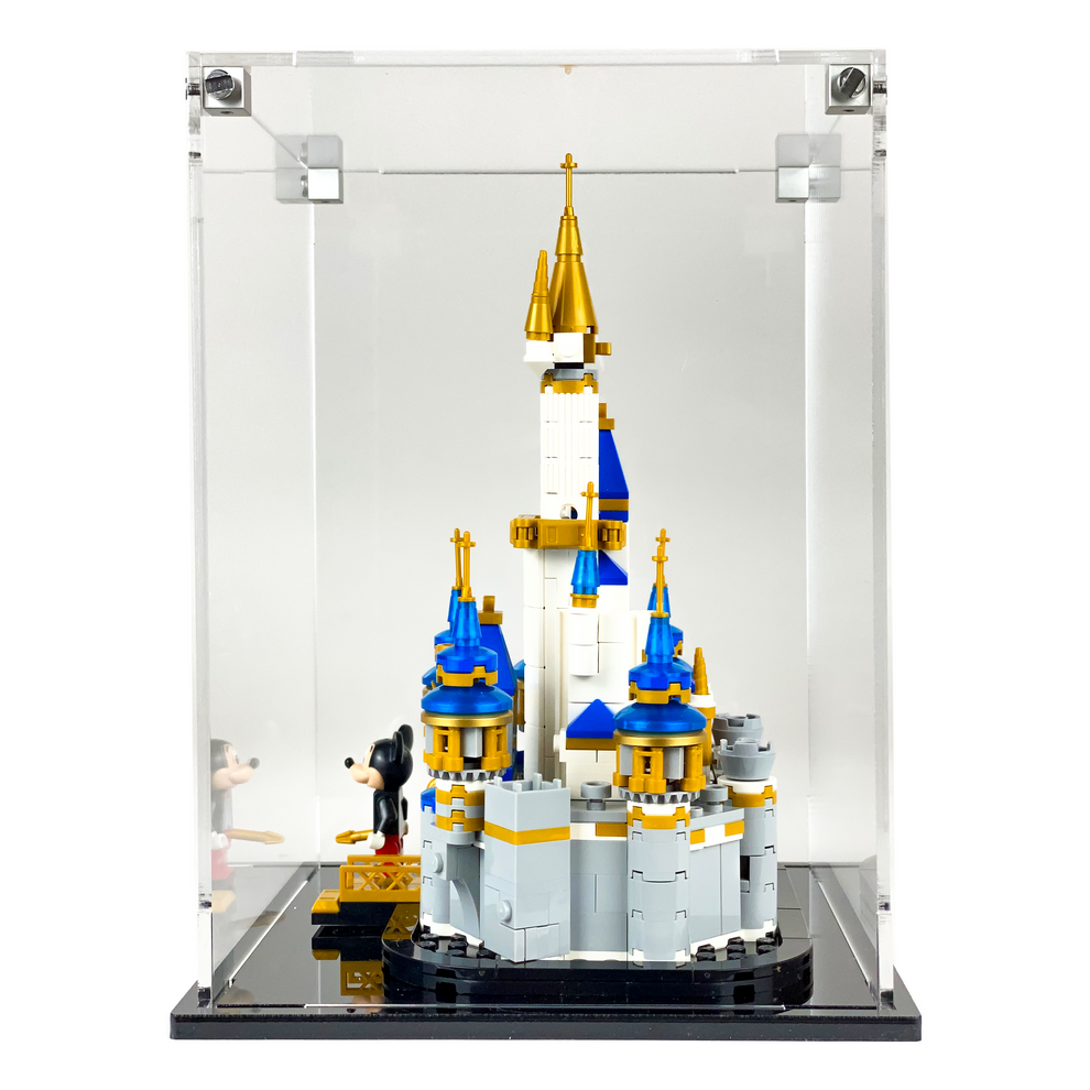 Display Geek Flying Box 3mm Thick Custom Acrylic Display Case for LEGO 40478 Mini Disney Castle (9h x 6.5w x 6.5d)