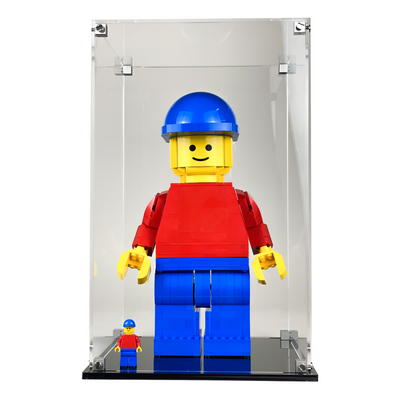 LEGO 40649 - 3mm thick Custom Acrylic Display Case for Up-Scaled LEGO Minifigure (13h x 8w x 7d) by Display Geek Flying Box 3mm thick dust and dirt protection