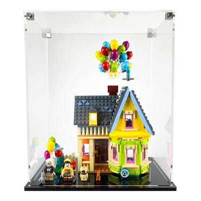Display Geek Flying Box 3mm Thick Custom Acrylic Display Case for LEGO 43217 Disney Up House (12h x 10w x 6d)