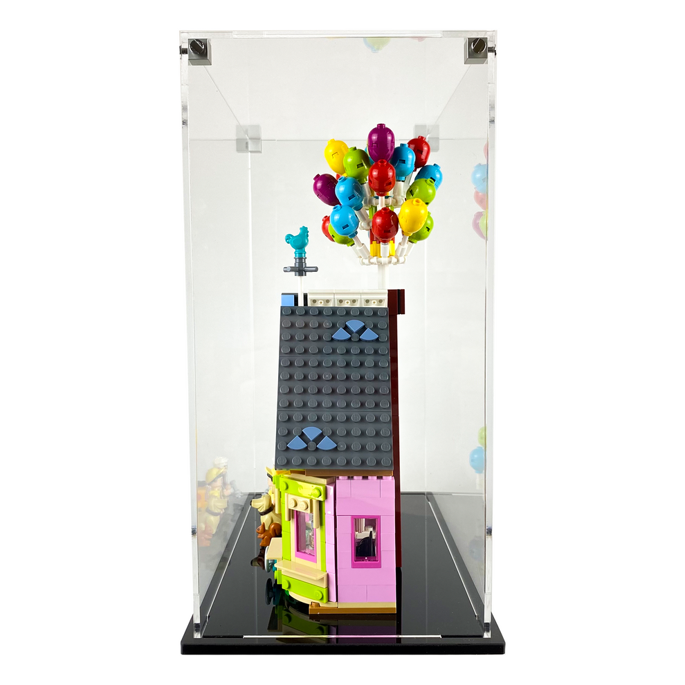 Display Geek Flying Box 3mm Thick Custom Acrylic Display Case for LEGO 43217 Disney Up House (12h x 10w x 6d)