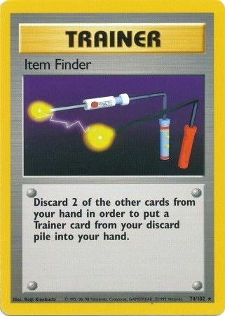 Item Finder (Base Set) #74/102 Pokemon Trading Card