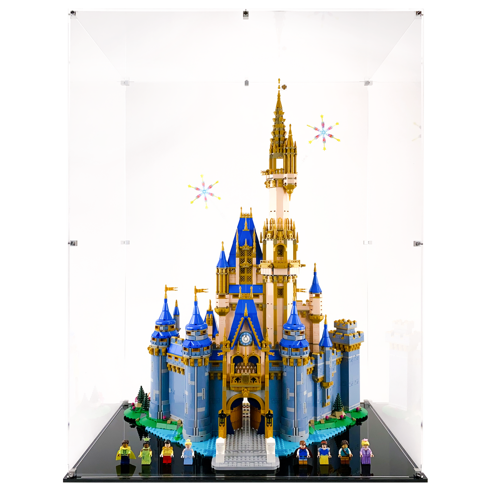 LEGO 43222 - 3mm thick Custom Acrylic Display Case for Disney Castle (33h x 25w x 15d) by Display Geek Flying Box 3mm thick dust and dirt protection