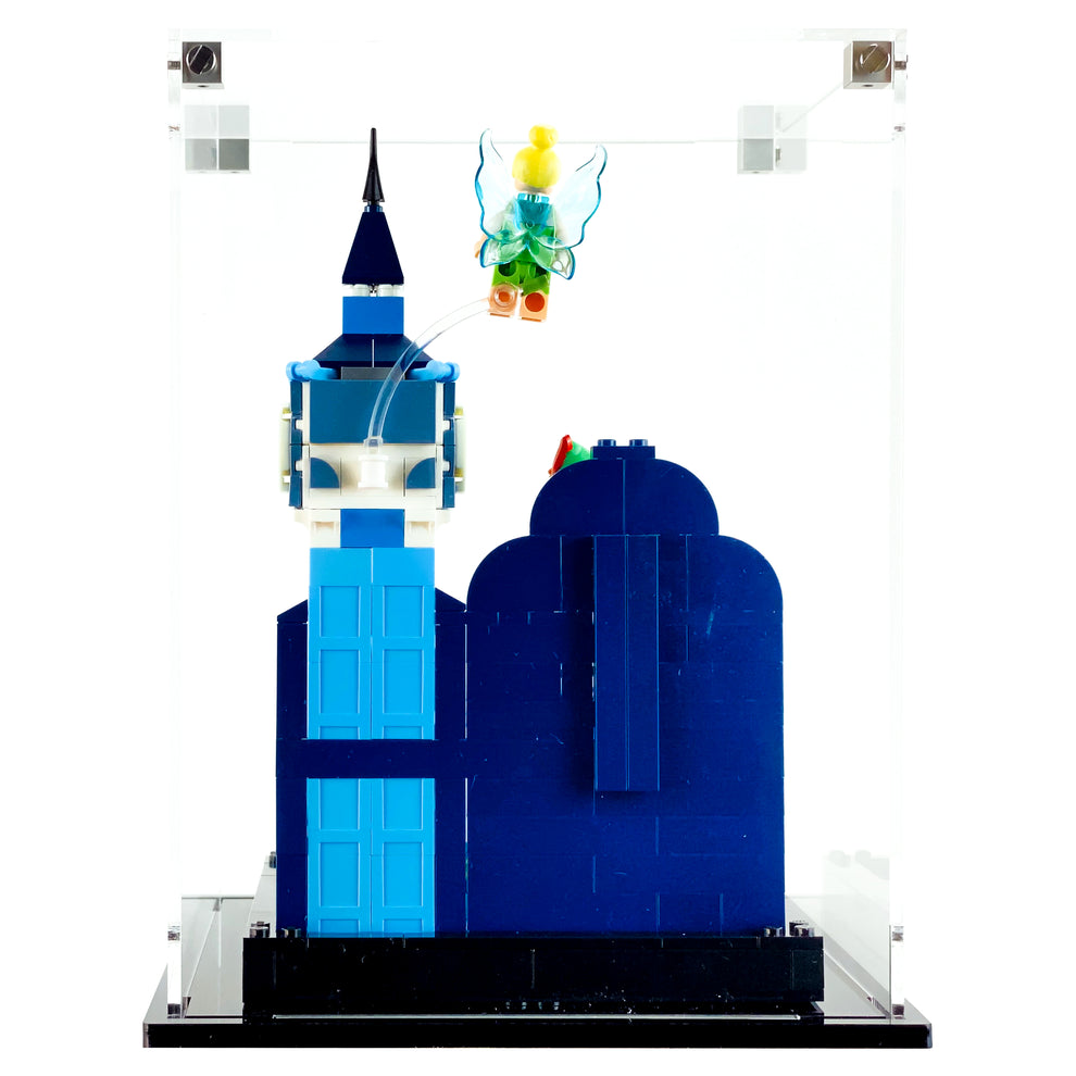 Display Geek Flying Box 3mm Thick Custom Acrylic Display Case for LEGO 43232 Peter Pan & Wendy’s Flight Over London (9.5h x 7w x 7d)