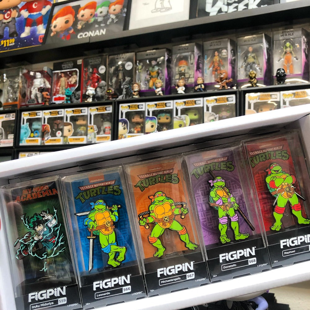 Display Geek Best FiGPiN Display Case Shelf Shelves Eco Original vaulted kubbies TMNT Teenage Mutant Ninja Turtles