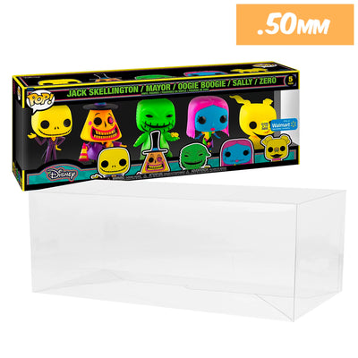 nightmare before christmas black light glow walmart 5 pack best funko pop protectors thick strong uv scratch flat top stack vinyl display geek plastic shield vaulted eco armor fits collect protect display case kollector protector