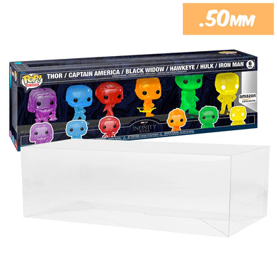 amazon infinity saga 6 pack best funko pop protectors thick strong uv scratch flat top stack vinyl display geek plastic shield vaulted eco armor fits collect protect display case kollector protector