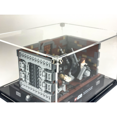 LEGO 75339 - 3mm thick Custom Acrylic Display Case for Death Star Trash Compactor (5.5h x 10w x 8d) by Display Geek Flying Box 3mm thick dust and dirt protection