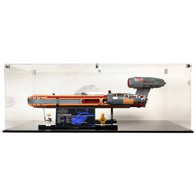 Display Geek Flying Box 3mm Thick Custom Acrylic Display Case for LEGO 75341 Luke Skywalker’s Landspeeder (8h x 22w x 14d)