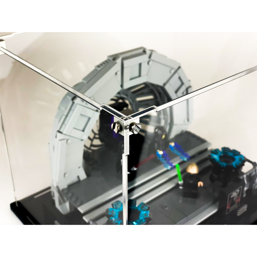 LEGO 75352 - 3mm thick Custom Acrylic Display Case for Emperor's Throne Room (8h x 10w x 8d) by Display Geek Flying Box 3mm thick dust and dirt protection