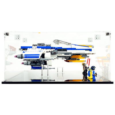 LEGO 75364 - 3mm thick Custom Acrylic Display Case for New Republic E-Wing vs. Shin Hati’s Starfighter (6h x 18w x 12.5d) by Display Geek Flying Box 3mm thick dust and dirt protection