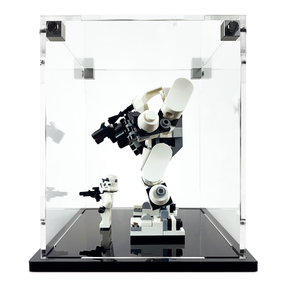 LEGO - 3mm thick Custom Acrylic Display Case for Star Wars Mechs (6h x 6w x 5d) by Display Geek Flying Box 3mm thick dust and dirt protection