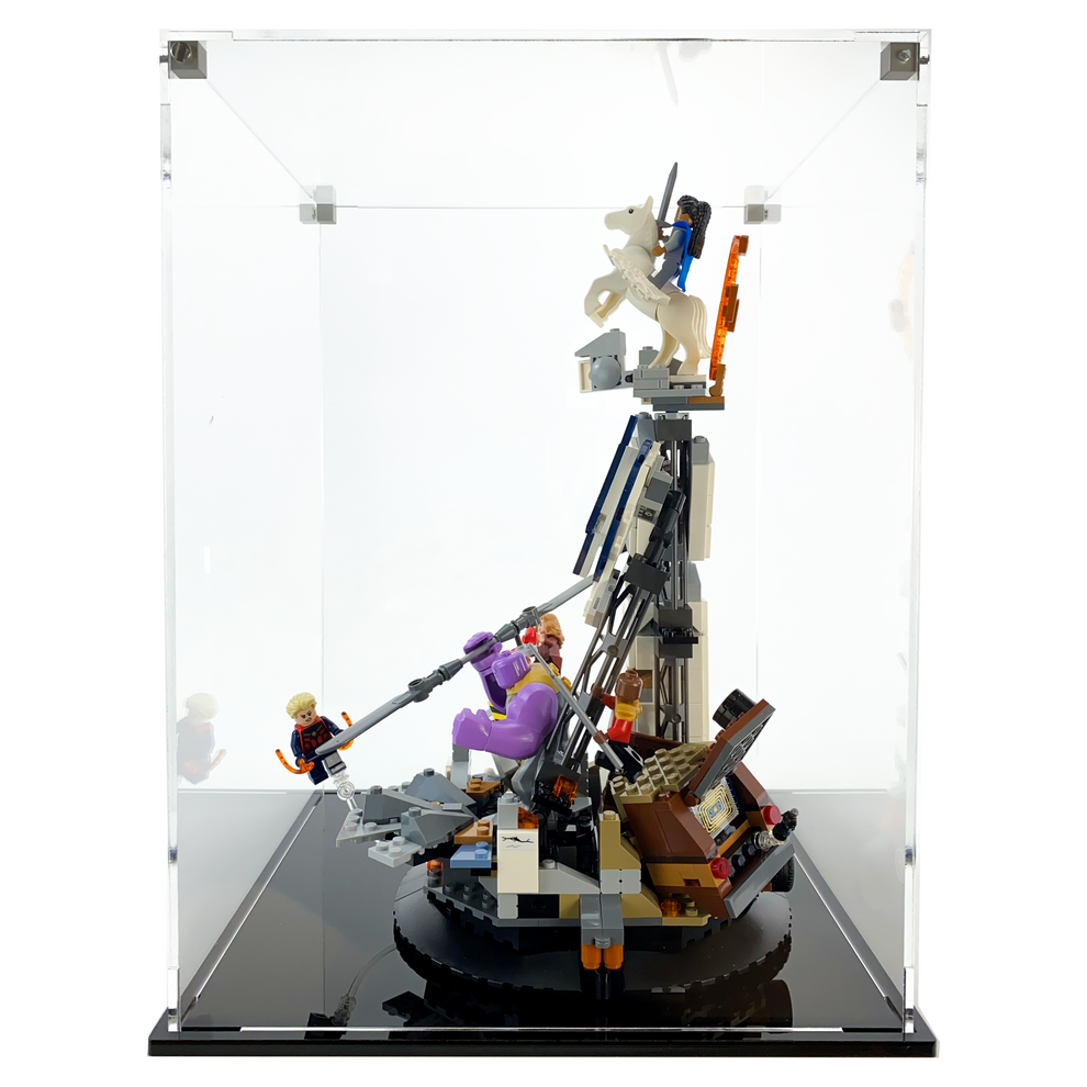 Display Geek Flying Box 3mm Thick Custom Acrylic Display Case for LEGO 76266 Endgame Final Battle (14h x 10.5w x 10.5d)
