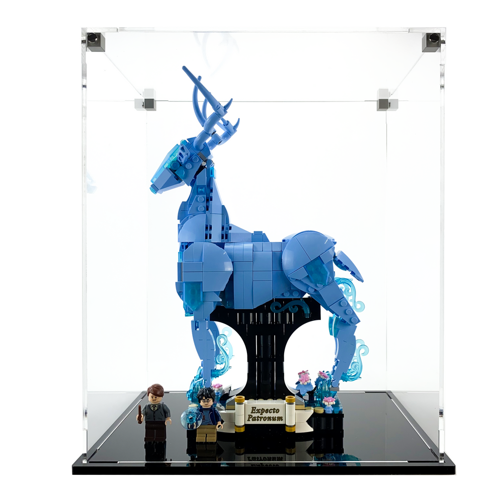 LEGO 76414 - 3mm thick Custom Acrylic Display Case for Expecto Patronum (12h x 10w x 7d) by Display Geek Flying Box 3mm thick dust and dirt protection