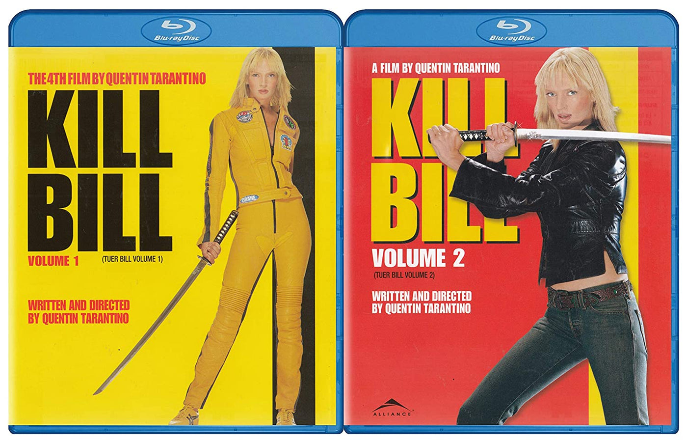 Kill Bill Volume 1 and 2 Blu-ray
