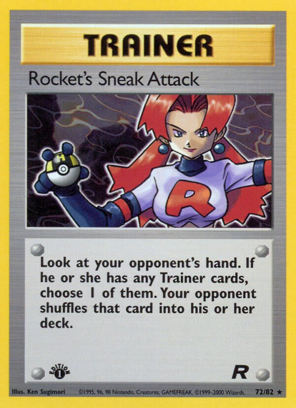 Rocket's Sneak Attack 1st EDITION (Team Rocket) #72/82 Pokemon Trading Card
