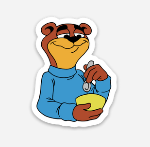 Bear Sticker  (1.53" x 2") - Display Geek