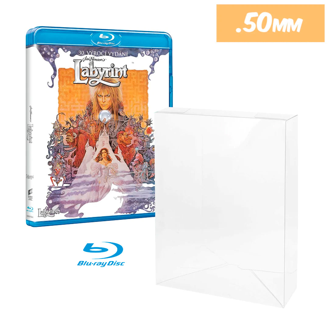 BLU-RAY Case Protectors, Standard Size (50mm thick, UV & Scratch Resistant) 6.625h x 4.625w x 0.5d