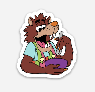 Werewolf Sticker  (1.73" x 2") - Display Geek