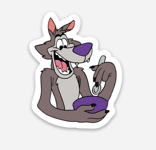 Wolf Sticker  (1.59" x 2") - Display Geek