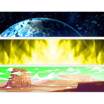 DRAGON BALL - Backdrop Inserts for CLASSIC Display Geek Shelves (Limited Edition) - Display Geek