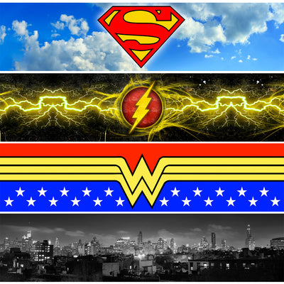 DC - Backdrop Inserts for CLASSIC Display Geek Shelves (Limited Edition) - Display Geek