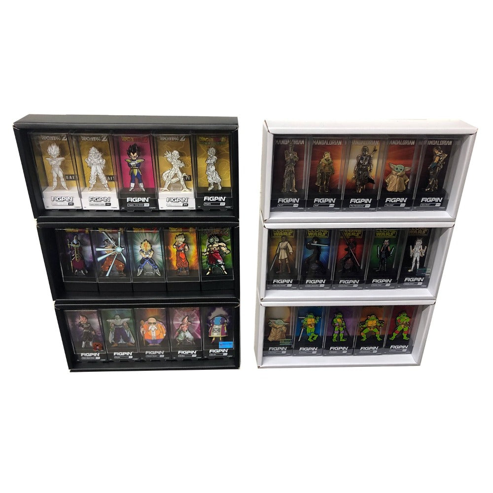 Display Geek Best FiGPiN enamel pin Display Case Shelf Shelves Eco Original vaulted kubbies collect awesome