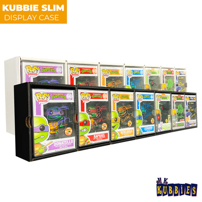 Display Geek MK Kubbies Slim 7 Storage Best Funko Pop Vinyl Display Case Pop Shelf Shelves Eco vaulted original vault air