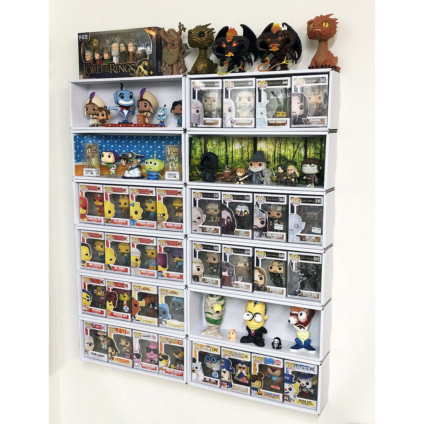 Geek Displays Funko Pop Out of Box Display Shelf for Lightweight Vinyl Toys | Display ...