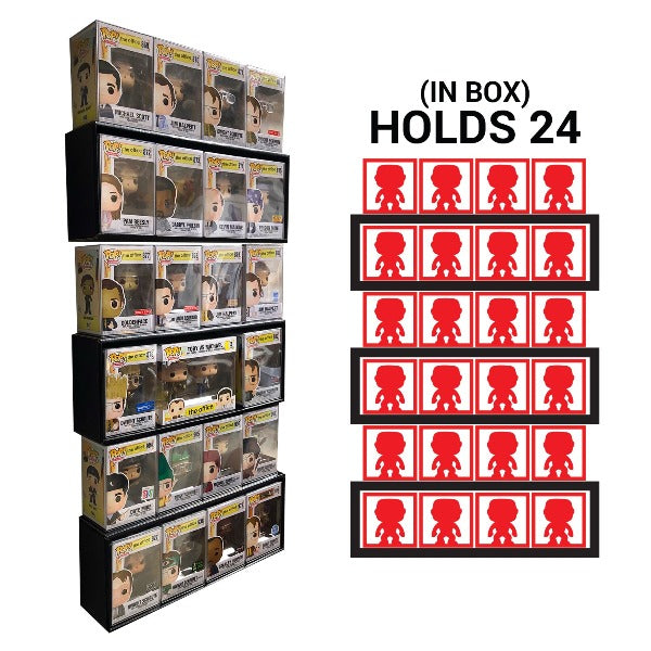 Quantity x5 - newest INBOX DISPLAY CASE FOR FUNKO POPS, WALL MOUNTABLE & STACKABLE