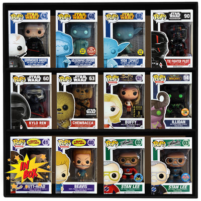 **BACK IN STOCK MAY 13TH** GAME OF THRONES - Display Case for Funko Pops with 3 Backdrop Inserts, Corrugated Cardboard - Display Geek