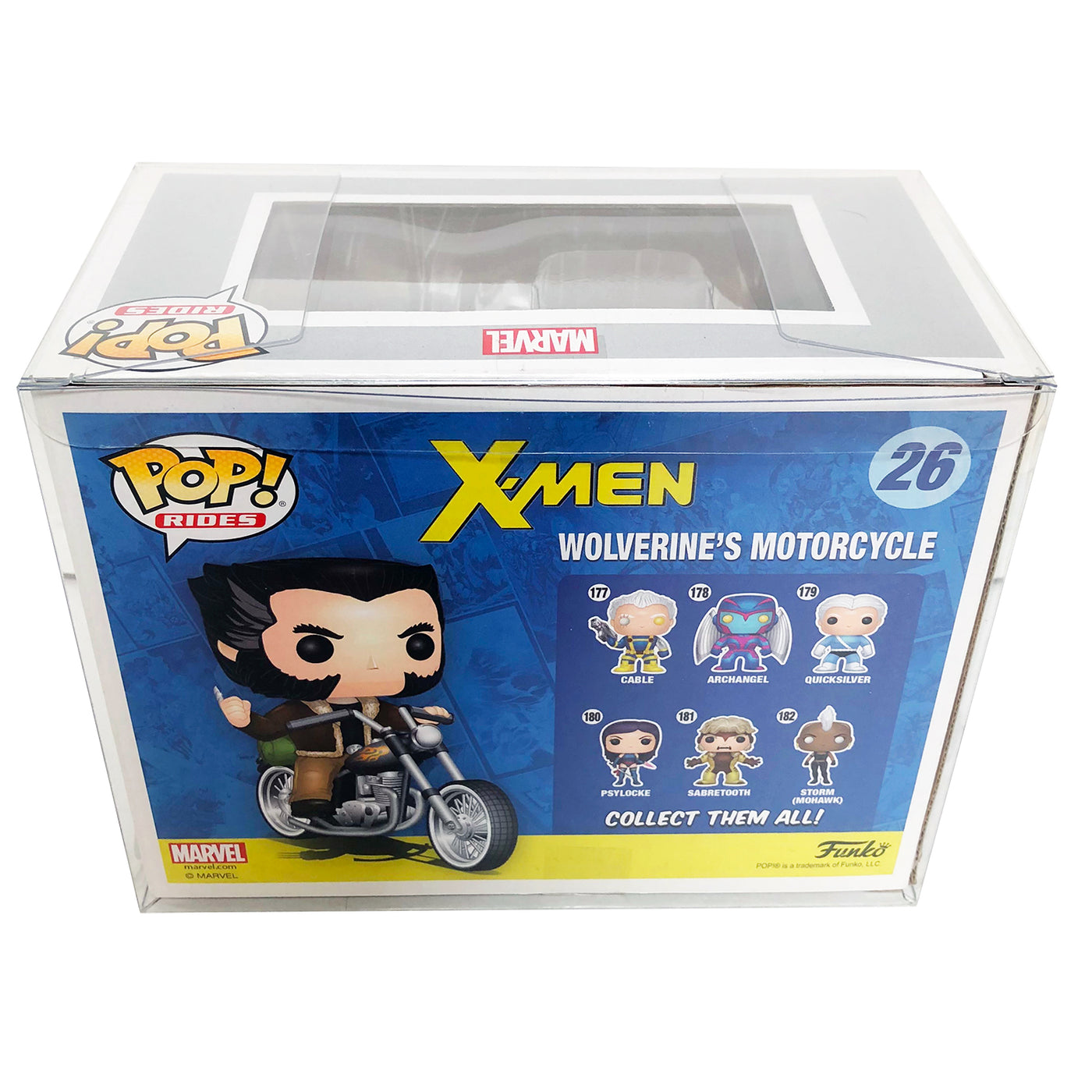 wolverine bike motorcycle pop rides best funko pop protectors thick strong uv scratch flat top stack vinyl display geek plastic shield vaulted eco armor fits collect protect display case kollector protector