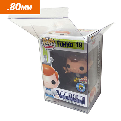 ULTRA HEAVY DUTY Flex Stack Pop Protectors for 4 in. Funko Vinyl Collectible Figures, 80mm thick popshield vaulted vinyl