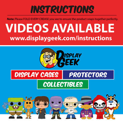 MEGA MAN - MINI Display Case for Small Toys with 3 Backdrop Inserts, Corrugated Cardboard - Display Geek