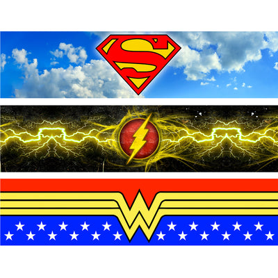 **BACK IN STOCK MAY 13TH** DC COMICS - Display Case for Funko Pops with 3 Backdrop Inserts, Corrugated Cardboard - Display Geek